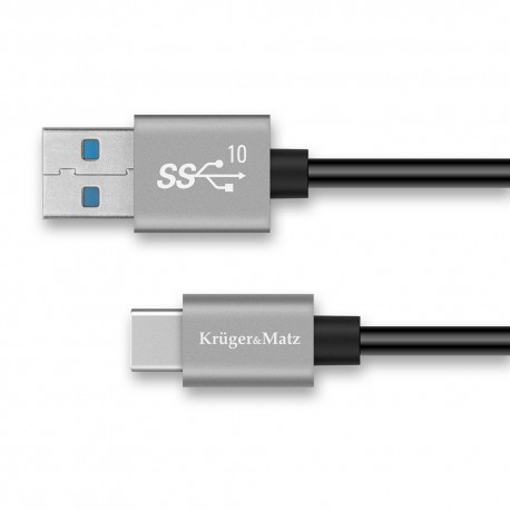 Kabel USB - USB typu C Kruger&Matz Basic, 10 Gbps, 1 m
