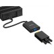 Adapter AV AKASA HDMI Micro - D-Sub (VGA) 15cm, czarny