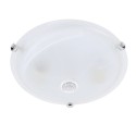 24W LED ceiling with vow. infrared ST78, IP20, glass+steel