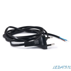 2x0.75mm power cord with a flat plug