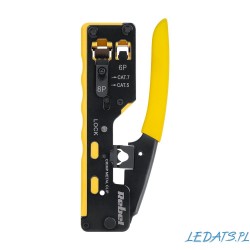 Crimping tool for RJ45 / RJ12 plugs