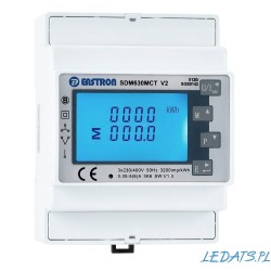 Trójfazowy licznik energii EASTRON SDM630MCT Modbus + 3 czujniki ESCT-T24 150A/5A