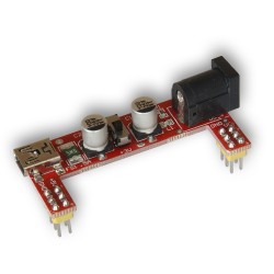 5V and 3.3V power supply module for breadboard
