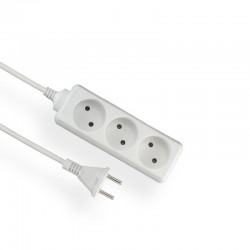 Power strip without grounding 3 sockets 1,5m