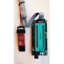 USB ISP v2 programmer + IDC tape + DIL