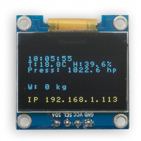 Eco OLED 0.96" I2C SERIAL Yellow Blue Display Module