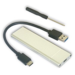 Aluminum USB-C SSD Hard Drive Case M.2 NGFF SSD