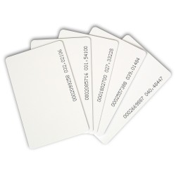 Wirelees ISO card UNIQ 125kHz RFID white clear