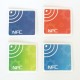 NFC NTAG216 NFC TAG color ( set 4pcs)