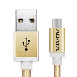 Kabel ADATA USB - Micro USB 1m kolor złoty