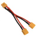 10 cm XT60 Cable type Y 2x Male / 1x Female