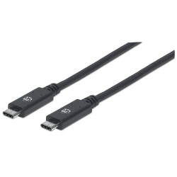 Kabel Manhattan USB-C - USB-C - 2m czarny