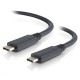 Kabel USB-C - USB-C, USB3.1 5A 10Gbit/s, 2m czarny