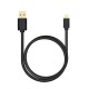 AXAGON kabel MicroUSB - USB-A, czarny, 1 m