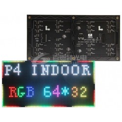 LED dot matrix 32x64 RGB 25x12cm module P4 HUB12 THT