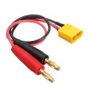 Male XT60 plug with cable - 2x bananas